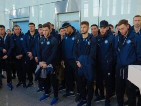 Эксклюзив! Встреча сборной Казахстана по футболу в Астане (видео)